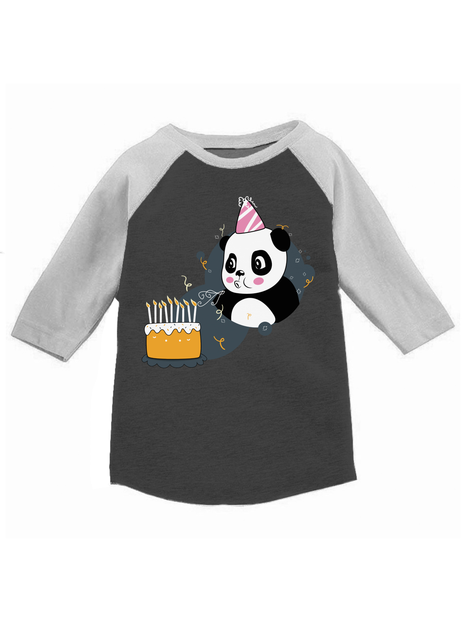 Awkward Styles Panda Birthday Toddler Raglan Themed Party Cute Kids Birthday Shirts Animal Lover Funny Panda Baseball Tshirts for Boys Funny Panda Baseball Tshirts for Girls Birthday Gifts - image 1 of 4