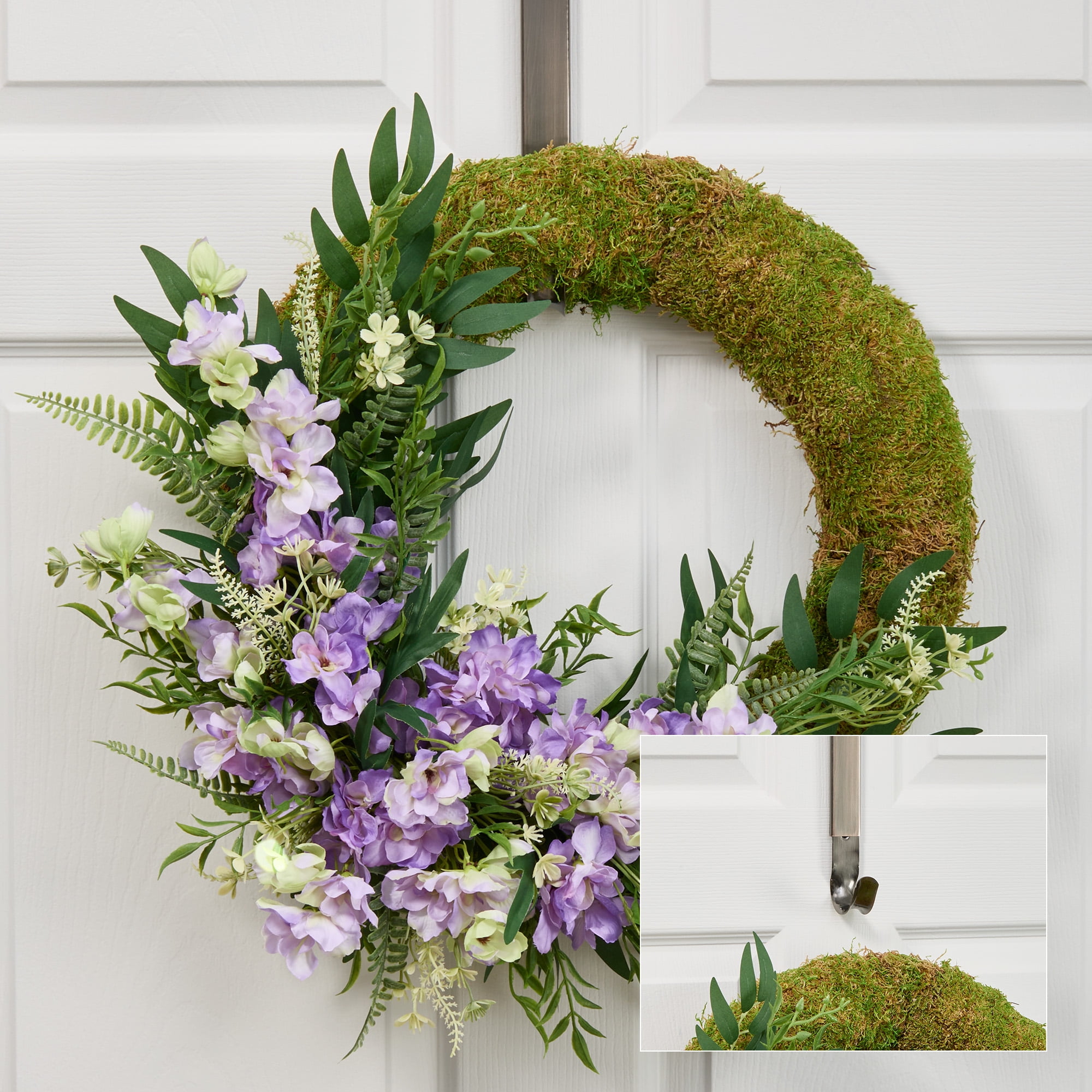 FloraCraft Adjustable Wreath Hanger, 15 in, Rubbed Bronze, Metal – 1 Piece