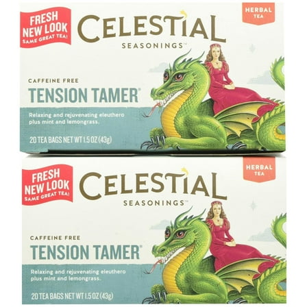 Celestial Seasonings Tension Tamer CCF19 Tea Bags, 20 ct, 2 pk