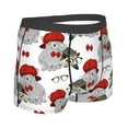 thumbnail image 2 of KLL Rabbit And Hedgehog Men's Cotton Boxer Briefs Underwear-Small, 2 of 8