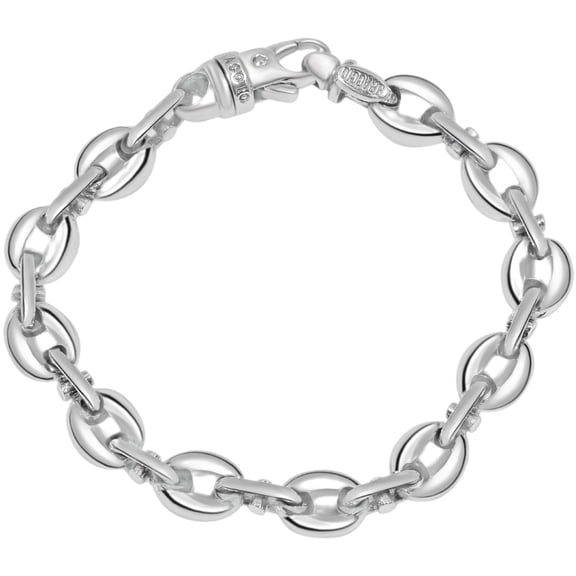 Pompeii Men's Link 14k Gold (56gram) or Platinum (90gram) 5-10mm Bracelet 8.5" (,)