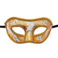 thumbnail image 1 of Wosthever Máscara de mascarada de moda para hombres, máscaras de fiesta misteriosas, máscara de carnaval de fiesta de media cara Kits de decoración para fiestas Blanco, 1 of 6