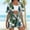 06 Green, variant on YueHuiYing Women's Two-Piece Shirt Sets Short Sleeve Summer Casual Linen Shirt Elastic Waist Short Sets Outfits