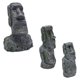 thumbnail image 3 of EeaseMX 3 estatuas moai para acuario, adornos de cabeza de piedra de la Isla de Pascua, decoración paisajística para pecera., 3 of 7