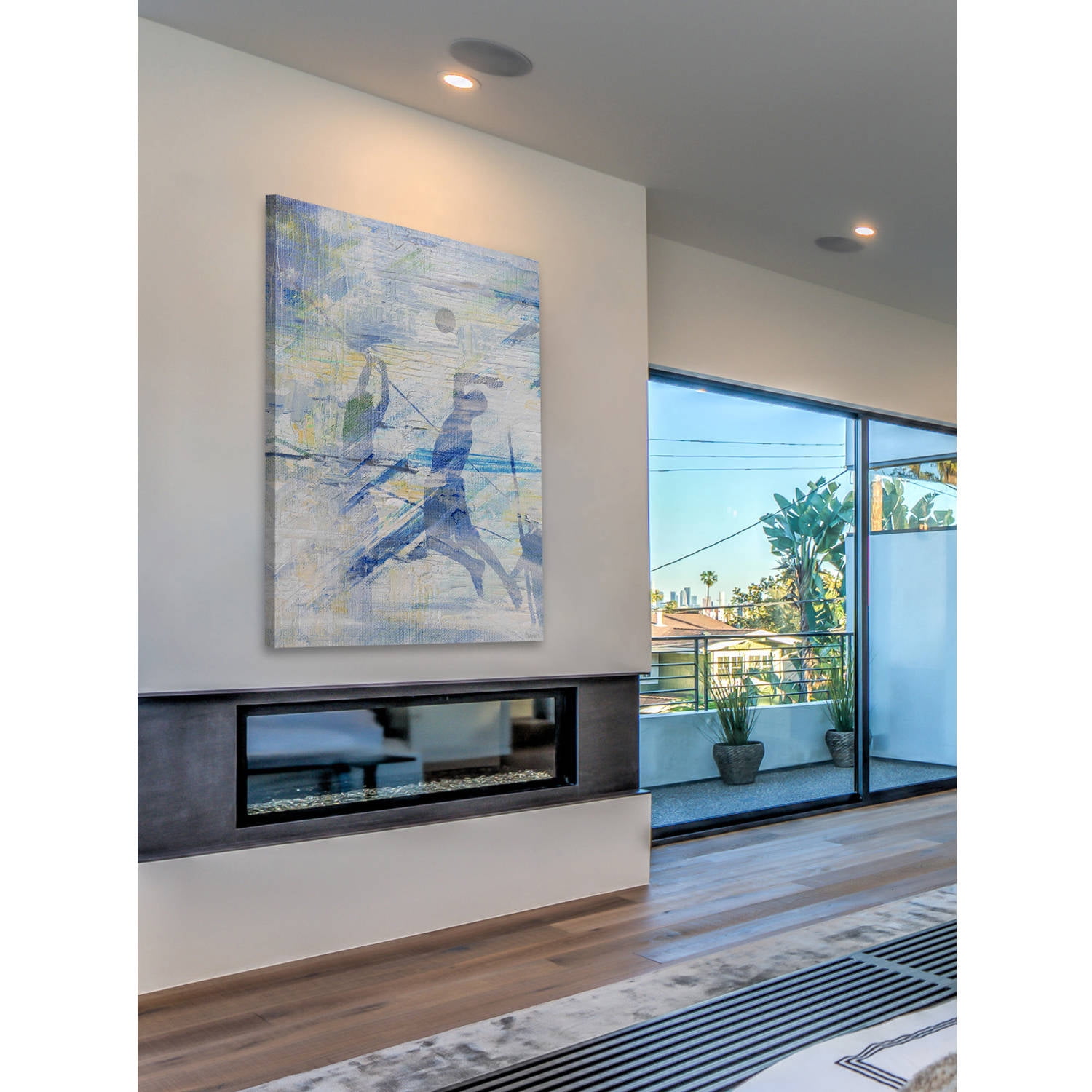 "Spike the Ball" Painting Print on Wrapped Canvas