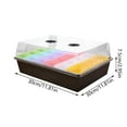 thumbnail image 3 of 20 Cells Gardening Mini Breathable Lids Plastic Germination Box Nursery Pots, 3 of 9