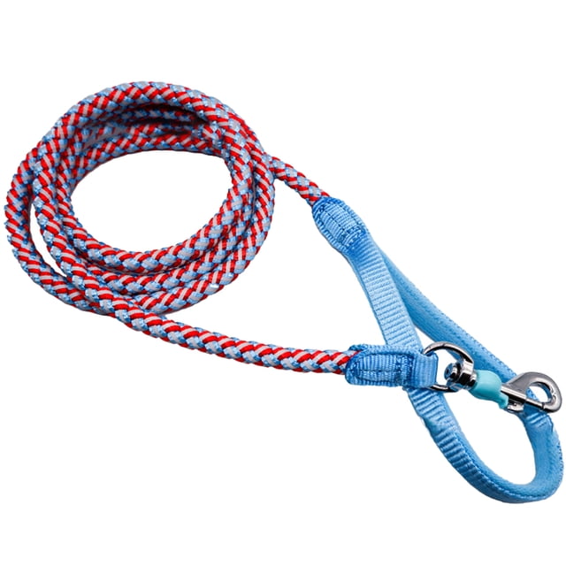 Correa de cuerda para perros - Correa para perros con hilos reflectantes para entrenar y caminar