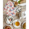 thumbnail image 3 of Independence Day Kitchen Dish Towels for Drying Dishes Set of 3, Red Blue Bow Star Stripe Flag Beige Waffle Weave Microfiber Hand Tea Bathroom Towels Quick Dry & Absorbent Towel 15.7x23.6, 3 of 7