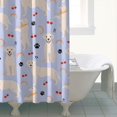 thumbnail image 4 of Golden Retriever Dog with Cherry and Rainbow Shower Curtain 84"x72" ,Bathroom Decorative Shower Curtains Set with 12 Hooks,Modern Waterproof Washable Shower Curtain, 4 of 6