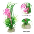 thumbnail image 3 of Unique Bargains 1pcs Fish Tank Aquarium Decorations Plants Pink 5.12" Plastic Plants for Aquarium Decor, 3 of 7