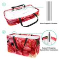 thumbnail image 4 of Reusable Oxford Cloth Laundry Organizer Cube Organizer Easter Basket Beach Bag Foldable Gray Color Home Organization Storage Bin Basket Bin Container with Handles for Bedroom, Bathroom, Dormitory, 4 of 7