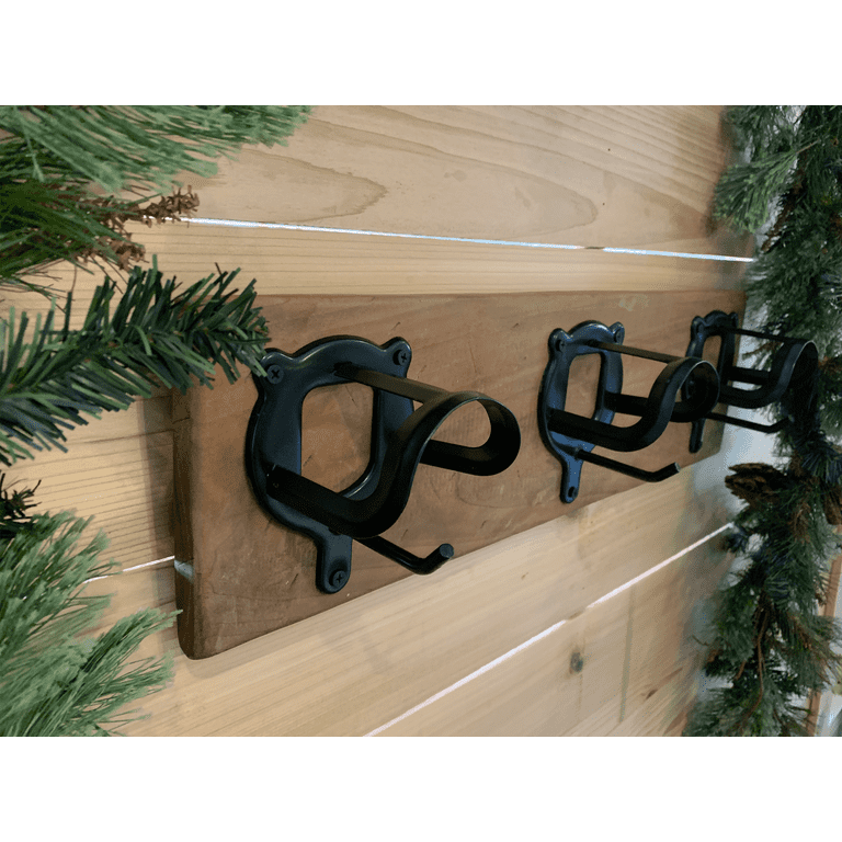 Horse Tack Bridle Christmas Stocking Holder with 3 Hooks, Farmhouse Rustic  Wall Mounted Holder for Wall Hanging, No Mantle Needed