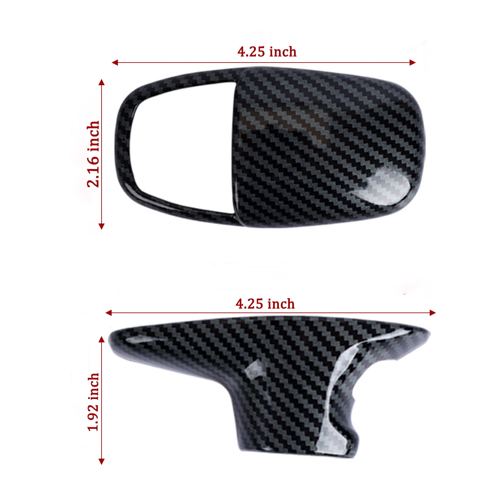 Gear Shift Knob Cover Car Shifter Protector Cover Interior Accessories For 2015-2022 Dodge Challenger Charger, 2018-2022 Dodge Durango-black
