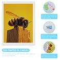 thumbnail image 3 of Diamond Art Kit for Adults, Bee On Wooden Post Vibrant Background Diamond Painting for Adults Beginners, 5D DIY Diamond Art Painting Kits, Colorful Diamond Painting Craft for Home Decor 12x16, 3 of 7