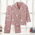 thumbnail image 2 of SXcggal New Children's Cute Print Spring And Autumn Home Wear Children Pajamas Pants Set Big Children Open Casual Two Piece Set Cool Comfortable Casual Boy Set, 2 of 3