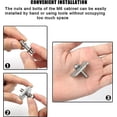 thumbnail image 4 of Hebalg 8pcs Screws Kit Fit Rhino-Rack Pioneer Rotopax M6 304 Stainless Steel Machine Screws for Rhino Rack Pioneer Rotopax Screws Nut Kit Machine Screws Accessories for Car Bracket 43203 (25mm), 4 of 6