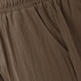 thumbnail image 6 of Huesdet Mens Casual Twill Cargo Shorts Classic Stretch Golf Hiking Short with Pockets Include Zipper Pocket(Brown,M), 6 of 8