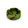thumbnail image 1 of 1PCS Luminous Silicone Round Ashtray Army Green Black Camouflage, 1 of 7