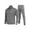 Grey, variant on Mens Athletic 2 Piece Tracksuit Sets Casual Jogging Suits Full Zip Sports Set Stand-up collar Sweatsuit fo Men Orange M