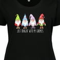 thumbnail image 4 of Inktastic Christmas Hangin with My Gnomies Women's Plus Size T-Shirt, 4 of 5