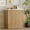 Oak & Faux Marble, variant on 31” Sideboard Cabinet with Storage, Fluted Accent Cabinet with Adjustable Shelves, Modern Wood Credenza Cabinets with Pop-up Doors for Entryway Kitchen Living Room Hallway, Walnut