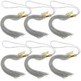 thumbnail image 1 of Durable Grey Polyester Graduation Cap Tassels with 2023 Charm for DIY Graduation Decorations 6pcs, 1 of 4
