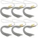 thumbnail image 1 of Durable Grey Polyester Graduation Cap Tassels with 2023 Charm for DIY Graduation Decorations 6pcs, 1 of 4