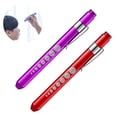 thumbnail image 2 of 2 pcs Stylo Lampe de Poche - Alliage d'Aluminium - Lumière LED - Violet + Rouge., 2 of 5