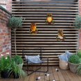 thumbnail image 3 of Decoración de pared de metal con forma de búho en forma de mariposa para jardín al aire libre, 3 of 6