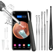 TROPRO Ear Wax Removal Kit, 1080P WiFi Rechargeable Otoscope with LED Lights, 6pcs Ear Pick Tools
