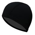 thumbnail image 1 of Ultra thin Bathing Caps Free Size Comfortable Swimming Caps For Men Women Elastic Nylon Ear Protection Long Hair Swimming Hat Black, 1 of 6