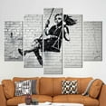 thumbnail image 6 of Banksy Girl On Swing, 3D Printed Canvas, Large Wall Art, Printed Canvas, Street Canvas Decor, Swing Girl Canvas Poster, Graffiti Art, Canvas Wall Decor - 5P-Gallery Wrapped, 6 of 9