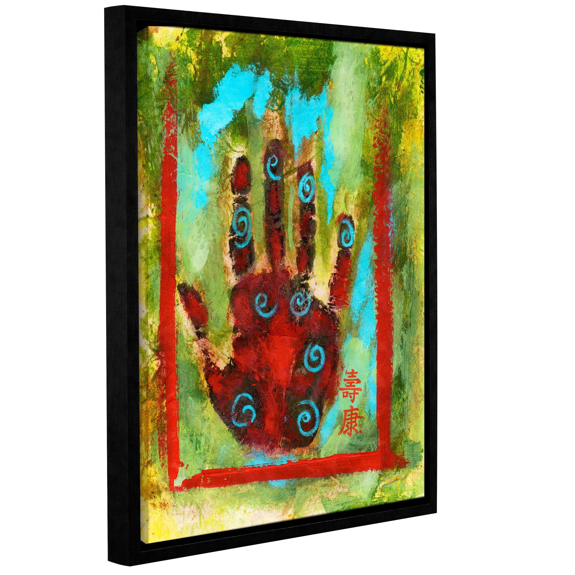 ArtWall Elena Ray "Buddhist Palm" Gallery-wrapped Floater-framed Canvas