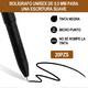 thumbnail image 4 of Libreta Bolsillo A5 Rayas Con Pluma 200 Páginas 20 Piezas negro, 4 of 5