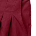 thumbnail image 3 of SWSMCLT Women's Above Knee Length Shorts Boyleg Comfy Elastic Band Slash Pocket Billowy Casual Shorts Bunched Burgundy Large, 3 of 5