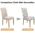 thumbnail image 7 of Vintage Butterfly Bloom Country Dining Chair Covers 4 Pack Washable Polyester Stretch Slipcovers Removable Seat Protector for Farmhouse Kitchen, 7 of 7