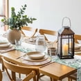 thumbnail image 6 of Geometric Flower Round 15 Inch Placemats Set of 8, Vintage Country Floral Pink Green on Linen HeatResistant Non Slip Place Mats for Dining Table, Wipeable Braided Kitchen Table Mats for Housewarming, 6 of 9