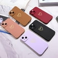 thumbnail image 5 of Compatible with iPhone 14 Case for Women Luxury Heart Design Phone Case Soft TPU Silicone Shockproof Protective Case for iPhone 14 6.1" (Black), 5 of 11