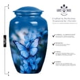 thumbnail image 3 of Butterfly Urn for Ashes for Women, Memorial Urns for Human Ashes, Urns for Human Ashes Adult Man, Large Urn for Ashes Adult Male(Size - 10inch 1Pcs, 3inch 2Pcs), 3 of 4