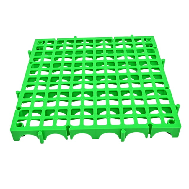 Rejilla de suelo entrelazada para baldosas 40x40x4 cm Rejilla antideslizante con empalme Verde