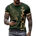 thumbnail image 5 of Mexico Men's Soccer Jersey, Men's Mexican Heritage Aztec Graphic T-Shirt, Short Sleeve Athletic Football Top, Eagle and Snake Emblem Fan Gear, 5 of 5