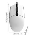 thumbnail image 3 of White Wired Gaming Mouse 8000 DPI - 6 Programmable Buttons RGB Lighting for PC Laptop, 3 of 5