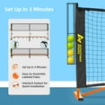 thumbnail image 4 of ULTRAPOWER SPORTS Pickleball Net Set with Portable Pickleball Net,Ball Holder,4 Pickleballs,Carry Bag,for Outdoor Indoor,Orange, 4 of 8