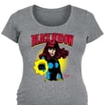 thumbnail image 3 of Marvel - Black Widow Logo - Maternity Scoop Neck Graphic T-Shirt, 3 of 5