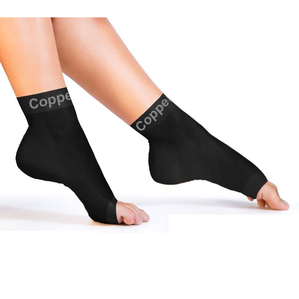 Copper Compression Recovery Foot Sleeves Ankle and Plantar Fasciitis