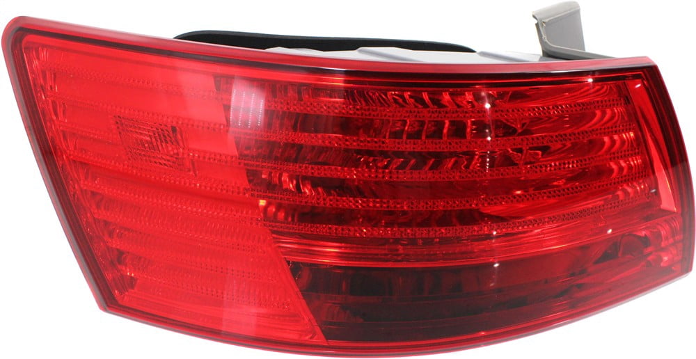 Tail Light Compatible With 2008-2010 Hyundai Sonata Left Driver Side, Outer With bulb(s)