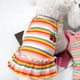 thumbnail image 4 of Vestido de rayas arcoíris para perros, vestido de verano para perros, vestidos para gatos, trajes de algodón suave y transpirable para perros y ropa para perros, niñas, cachorros, vestidos ligeros, 4 of 8