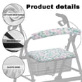 thumbnail image 5 of HELLHERO Macaron Tropical Leaf Theme Seat & Backrest Covers Walker Seat Cushion Cover Washable for The Elderly Easy Install Reusable for Stain Proof for Elderly, 5 of 7