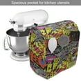thumbnail image 2 of Graffiti Stand Mixer Cover, Contemporary Style Hip Hop Funky Grunge Culture Skull Underground Illustration, Kitchen Appliance Organizer Bag Cover with Pockets, 5 Quarts, Multicolor, by Ambesonne, 2 of 4