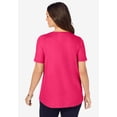 thumbnail image 3 of Jessica London Women's Plus Size Stretch Cotton Crisscross Strap Tee, 3 of 5